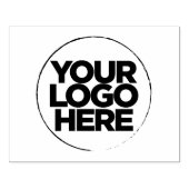 Eenvoudige Zakelijke Logo Houten Groot Rubberstempel (Afrduk)