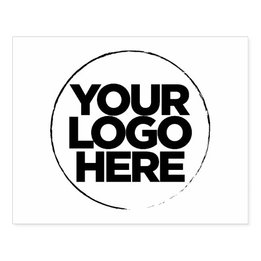 Eenvoudige Zakelijke Logo Houten Groot Rubberstempel (Afrduk)