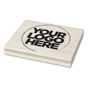Eenvoudige Zakelijke Logo Houten groot Rubberstempel