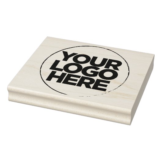 Eenvoudige Zakelijke Logo Houten groot Rubberstempel (Stempel)