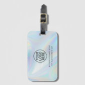 Eenvoudige Zakelijke Logo iriserende werknemers Aa Bagagelabel (Voorkant (verticaal))