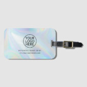 Eenvoudige Zakelijke Logo iriserende werknemers Aa Bagagelabel (Voorkant (horizontaal))