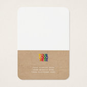 Eenvoudige zakelijke Logo Kraft-Ketting Visitekaartje (Achterkant)