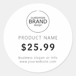 Eenvoudige zakelijke Logo Label Sticker