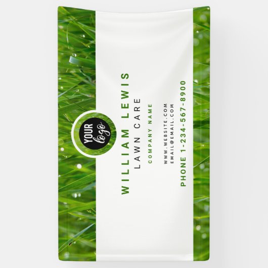 Eenvoudige zakelijke Logo landschapsarchitectuur v Spandoek (Verticaal)