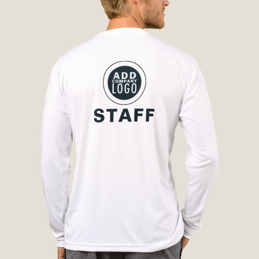 Eenvoudige Zakelijke Logo Medewerkers Aangepast Tri-Blend Shirt (Achterkant)