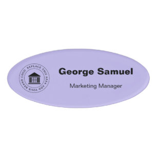 Eenvoudige zakelijke Logo   Naam   Aanwijzing Naambadge