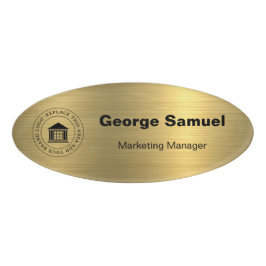 Eenvoudige zakelijke Logo | Naam | Aanwijzing Naambadge