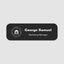 Eenvoudige zakelijke Logo | Naam | Aanwijzing Naamplaatje