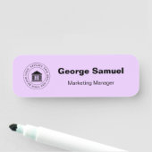 Eenvoudige zakelijke Logo | Naam | Aanwijzing Naamplaatje (In situ)