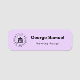 Eenvoudige zakelijke Logo | Naam | Aanwijzing Naamplaatje