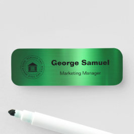 Eenvoudige zakelijke Logo | Naam | Aanwijzing Naamplaatje