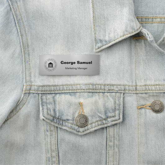 Eenvoudige zakelijke Logo | Naam | Aanwijzing Naamplaatje (In situ)