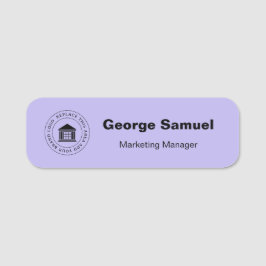 Eenvoudige zakelijke Logo | Naam | Aanwijzing Naamplaatje