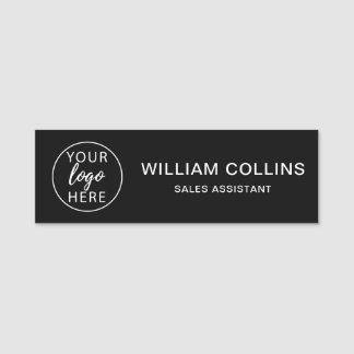 Eenvoudige zakelijke logo op maat naamplaatje