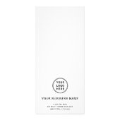 Eenvoudige zakelijke Logo Prijslijst Rack Kaart (Achterkant)