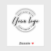 Eenvoudige zakelijke Logo promotievat Sticker (Vel)