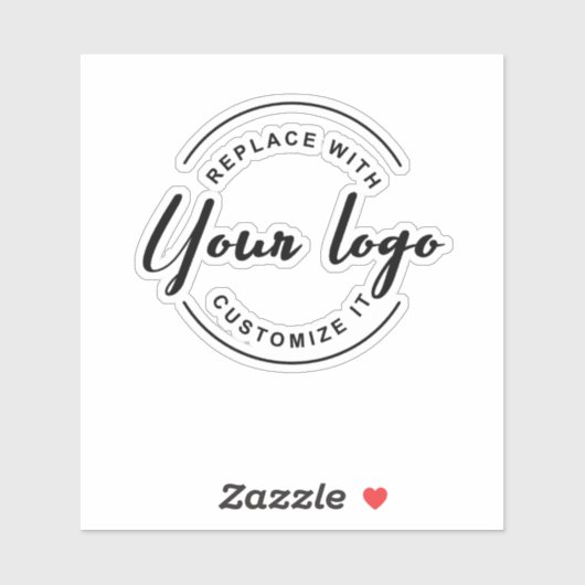 Eenvoudige zakelijke Logo promotievat Sticker (Vel)