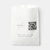 Eenvoudige Zakelijke Logo QR Code Event Marketing Bedankzakje (Voorkant)
