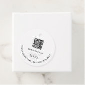 Eenvoudige zakelijke logo QR-code promotie Bedankjes Labels (In situ)