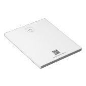 Eenvoudige Zakelijke Logo QR CODE website Promotio Notitieblok (Schuin)