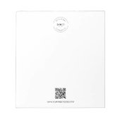 Eenvoudige Zakelijke Logo QR CODE website Promotio Notitieblok (Voorkant)