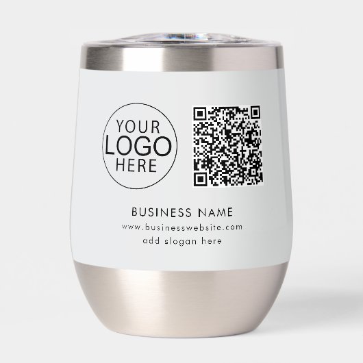 Eenvoudige Zakelijke Logo QR Code Zakelijke Evenem (Voorkant)