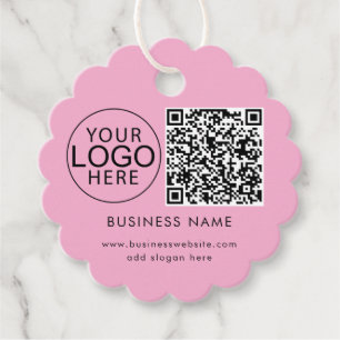 Eenvoudige Zakelijke Logo QR Code Zakelijke Evenem Bedankjes Labels