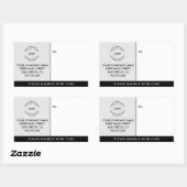 Eenvoudige Zakelijke logo sjabloon met zorg Rechthoekige Sticker (Vel)