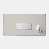 Eenvoudige zakelijke Logo Taupe Bureaumat (Keyboard & Muis)