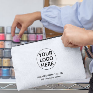 Eenvoudige Zakelijke Logo & Tekst Promotie Wit Etui