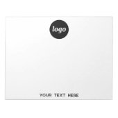 Eenvoudige zakelijke Logo-tekstpromotie Notitieblok (Voorkant)