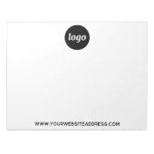 Eenvoudige zakelijke Logo-tekstpromotie Notitieblok (Voorkant)