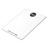 Eenvoudige zakelijke Logo-tekstpromotie Notitieblok (Schuin)