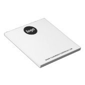 Eenvoudige zakelijke Logo-tekstpromotie Notitieblok (Schuin)