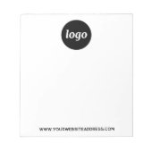 Eenvoudige zakelijke Logo-tekstpromotie Notitieblok (Voorkant)