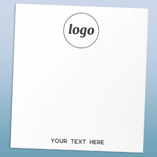 Eenvoudige zakelijke Logo-tekstpromotie Notitieblok