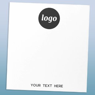 Eenvoudige zakelijke Logo-tekstpromotie Notitieblok