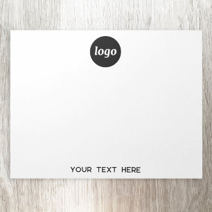 Eenvoudige zakelijke Logo-tekstpromotie Notitieblok