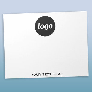 Eenvoudige zakelijke Logo-tekstpromotie Notitieblok