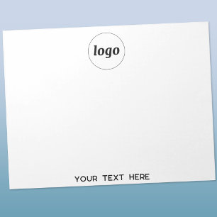 Eenvoudige zakelijke Logo-tekstpromotie Notitieblok