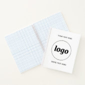 Eenvoudige zakelijke Logo-tekstpromotie Notitieboek (Binnen)