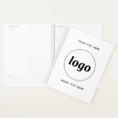 Eenvoudige zakelijke Logo-tekstpromotie Planner (Display)