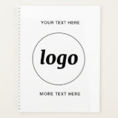 Eenvoudige zakelijke Logo-tekstpromotie Planner (Voorkant)
