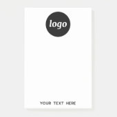 Eenvoudige zakelijke Logo-tekstpromotie Post-it® Notes (Voorkant)