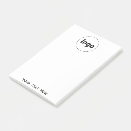 Eenvoudige zakelijke Logo-tekstpromotie Post-it® Notes (Schuin)