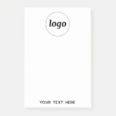 Eenvoudige zakelijke Logo-tekstpromotie Post-it® Notes (Voorkant)