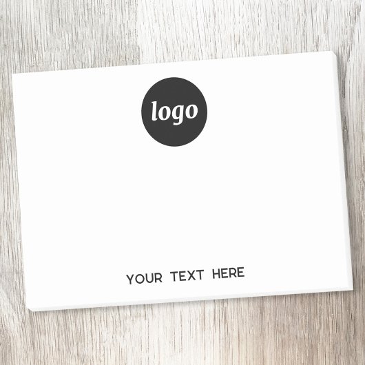 Eenvoudige zakelijke Logo-tekstpromotie Post-it® Notes