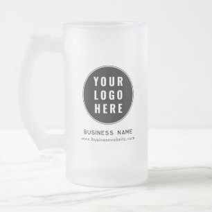 Eenvoudige Zakelijke Logo Website Aangepaste Promo Matglas Bierpul