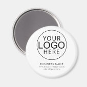 Eenvoudige Zakelijke Logo Website Modern Magneet (Voorkant / Achterkant)